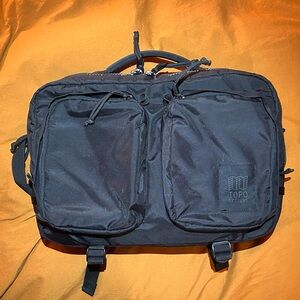 Topo Designs Black Dual-Front Pocket Backpack